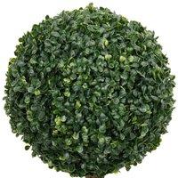 Berkfield Home Lush Artificial Boxwood Plant with Pot Ball Shaped Green 119 cm