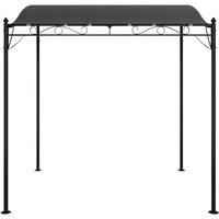 Berkfield Home Regardless Canopy Anthracite 2x2.3 m 180 g/m Fabric & Steel in Black