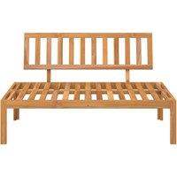 Berkfield Home Beautiful Garden Pallet Middle Sofa Solid Wood Acacia in Brown
