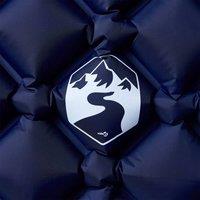 Berkfield Home Inflating Camping Mattress 1-Person Navy Blue 190x58x6 cm | Size: 190 x 58 x 6 cm