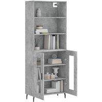 Berkfield Home Highboard Concrete Grey 69.5x34x180 cm Engineered Wood