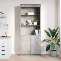Berkfield Home Highboard Concrete Grey 70x35x180 cm Engineered Wood | Size: 70 x 35 x 180 cm