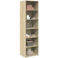Berkfield Home Highboard Sonoma Oak 50x41x185 cm Engineered Wood in Light Brown | Size: 50 x 41 x 185 cm