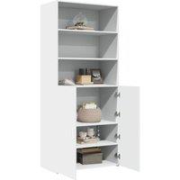 Berkfield Home Highboard White 80x42.5x185 cm Engineered Wood