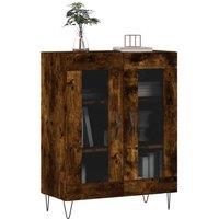 Berkfield Home Sideboard Smoked Oak 69.5x34x90 cm Engineered Wood in Brown