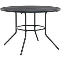 Berkfield Home Stackable Garden Chair Set 5 pcs Anthracite Powder-coated Steel in Black
