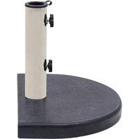 Berkfield Home Umbrella Base Black 40x28x4 cm Granite | Size: 40 x 28 x 4 cm