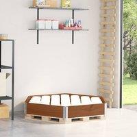 Berkfield Home Raised Bed Hexagon Brown 160x160 cm Solid Wood Pine