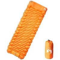 Berkfield Home Self Inflating Camping Mattress with Pillow 1-Person Orange