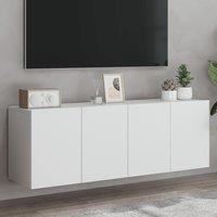 Berkfield Home TV Cabinets Wall-mounted 2 pcs White 60x30x41 cm | Size: 60 x 30 x 41 cm