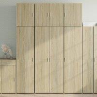 Berkfield Home Highboard Sonoma Oak 80x42.5x249 cm Engineered Wood in Brown