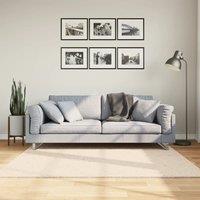 Berkfield Home Rug HUARTE Short Pile Soft & Washable Beige 160x160 cm | Size: Medium
