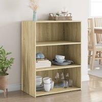 Berkfield Home Sideboard Sonoma Oak 70x41x93 cm Engineered Wood in Brown | Size: 70 x 41 x 93 cm