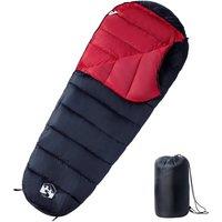 Berkfield Home Mummy Sleeping Bag for Adults Camping 3 Seasons in Red