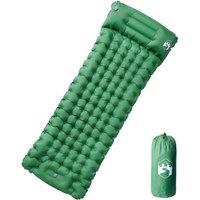 Berkfield Home Self Inflating Camping Mattress with Pillow 1-Person Green