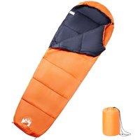 Berkfield Home Mummy Sleeping Bag for Adults Camping 3 Seasons in Orange