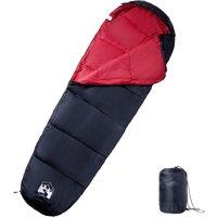 Berkfield Home Mummy Sleeping Bag for Adults Camping 3 Seasons in Red