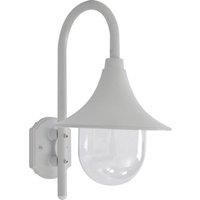 Berkfield Home Garden Wall Lamp E27 42 cm Aluminium White