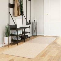 Berkfield Home Rug HUARTE Short Pile Soft & Washable Beige 80x250 cm | Size: Medium