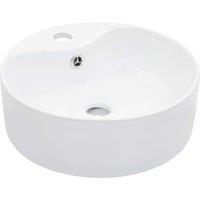 Berkfield Home Wash Basin with Overflow 36x13 cm Ceramic White