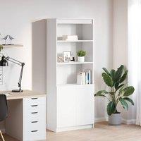 Berkfield Home Highboard White 70x35x180 cm Engineered Wood | Size: 70 x 35 x 180 cm