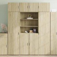 Berkfield Home Highboard Sonoma Oak 80x42.5x185 cm Engineered Wood in Brown