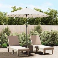 Berkfield Home Outdoor Parasol with Aluminium Pole 270 cm Sand White