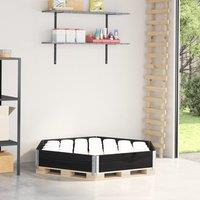 Berkfield Home Raised Bed Hexagon Black 160x160 cm Solid Wood Pine