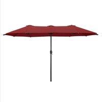Mountview Big Parasol Patio Umbrella Outdoor Garden Pool Sun Shade Double-Sided in Red