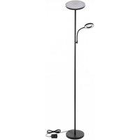 Emitto Mother & Child Floor Lamp Uplighter Adjustable Reading Light Remote in Black