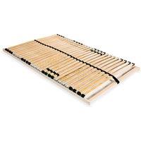 Berkfield Home Slatted Bed Base with 28 Slats 7 Zones 100x200 cm in Brown