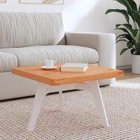Berkfield Home Table Top 60x60x4 cm Square Solid Wood Beech in Brown | Size: 60 x 60 x 4 cm