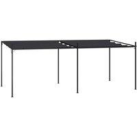 Berkfield Home Gazebo with Retractable Roof 600x300x233 cm Anthracite in Black | Size: 600 x 300 x 233 cm