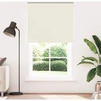 Berkfield Home Roller Blind Blackout Off-White 125x230 cm Fabric Width 121.6 cm Polyester in White