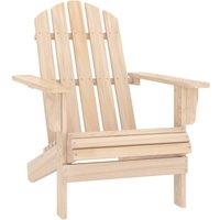 Berkfield Home Garden Adirondack Chair Solid Fir Wood in Brown