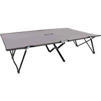 Berkfield Home Two Person Folding Sun Lounger Grey Steel