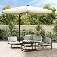 Berkfield Home Outdoor Parasol with Steel Pole 300 cm Sand White