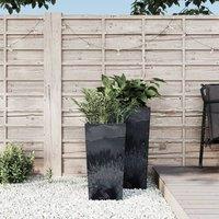 Berkfield Home Planter with Removable Inner Anthracite 11/26.5L PP Concrete Look in Black