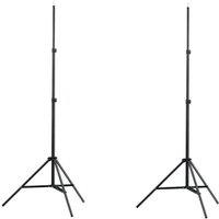 Berkfield Home Light Stands 2 pcs Height 78-210 cm in Black
