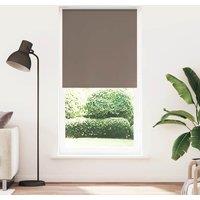 Berkfield Home Roller Blind Blackout Coffee 105x210 cm Fabric Width 100.7 cm Polyester in Brown