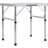 Berkfield Home Folding Camping Table White Aluminium 60x45 cm