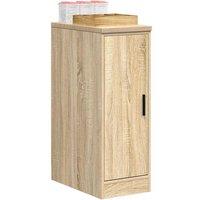 Berkfield Home Garage Storage Cabinet Sonoma Oak 30x51x85 cm Solid Wood Pine in Brown | Size: 30 x 51 x 85 cm