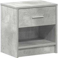 Berkfield Home Bedside Cabinet with Drawer Concrete Grey 39x28x41 cm | Size: 39 x 28 x 41 cm