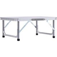 Berkfield Home Folding Camping Table White Aluminium 60x45 cm