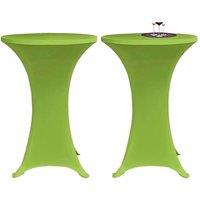 Berkfield Home Stretch Table Cover 2 pcs 70 cm Green