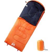 Berkfield Home Sleeping Bag for Adults Camping 3-4 Seasons in Orange