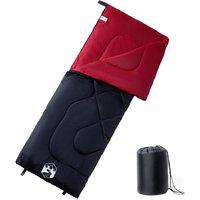 Berkfield Home Sleeping Bag for Adults Camping 3 Seasons in Black