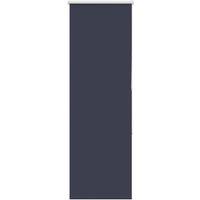 Berkfield Home Roller Blind Blackout Marine 50x175 cm Fabric Width 45.7 cm Polyester in Dark Navy