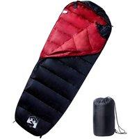 Berkfield Home Mummy Sleeping Bag for Adults Camping 3 Seasons in Black