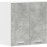 Berkfield Home Kitchen Wall Cabinet Concrete Grey 60x31x60 cm Engineered Wood in Grey | Size: 60 x 31 x 60 cm
